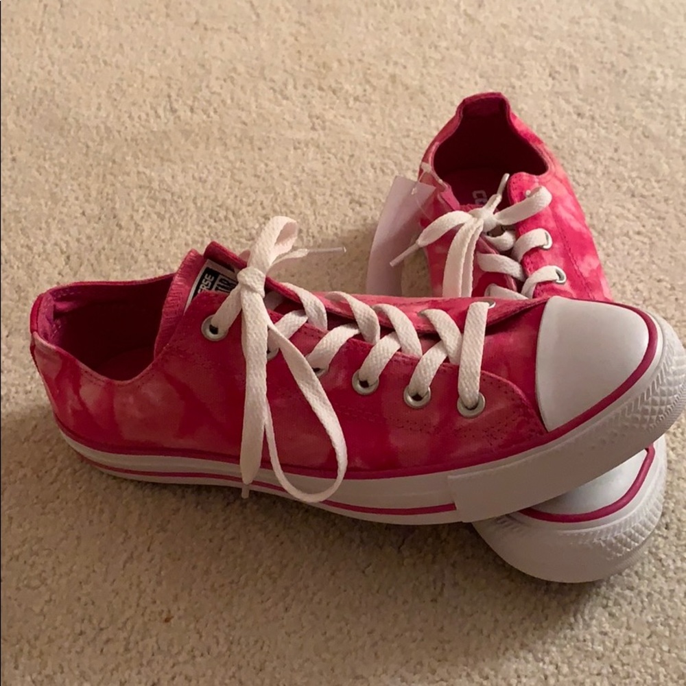 Pink Tie Dye Converse All Stars